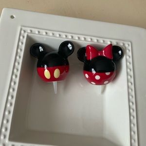 Modern Stylized Minnie or Mickey Mouse Platter Decoration 🎀